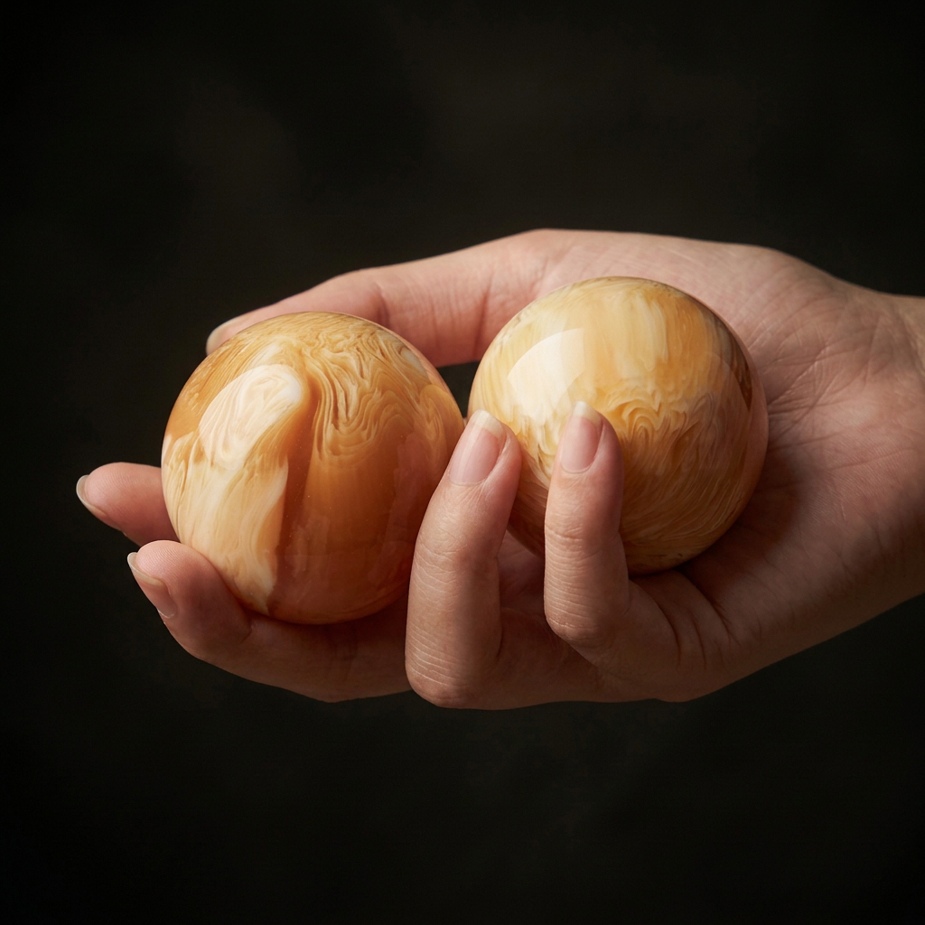 Spheres in Hand — Realistic 50mm